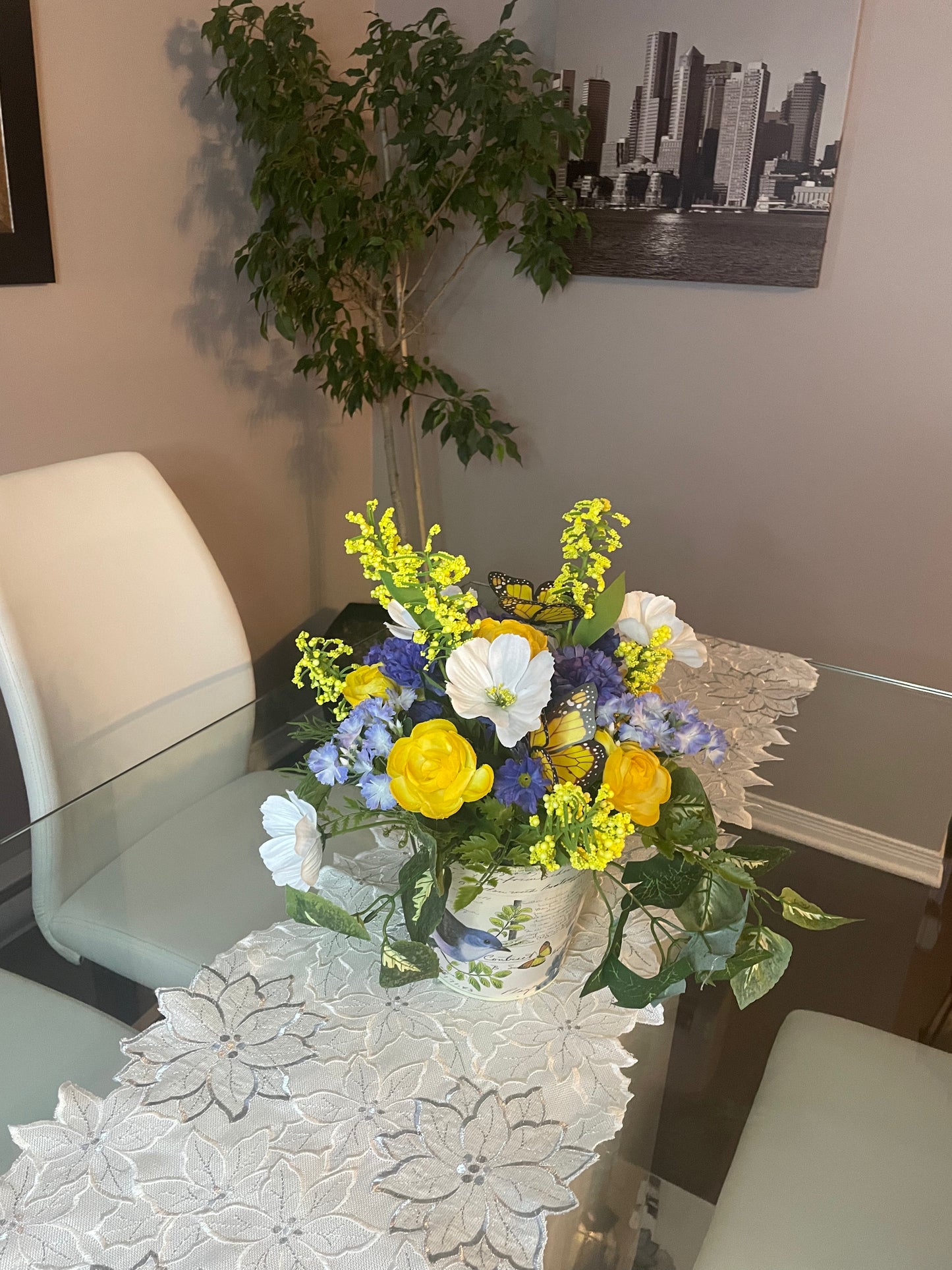 Bucket of flowers " Carmen's Garden "