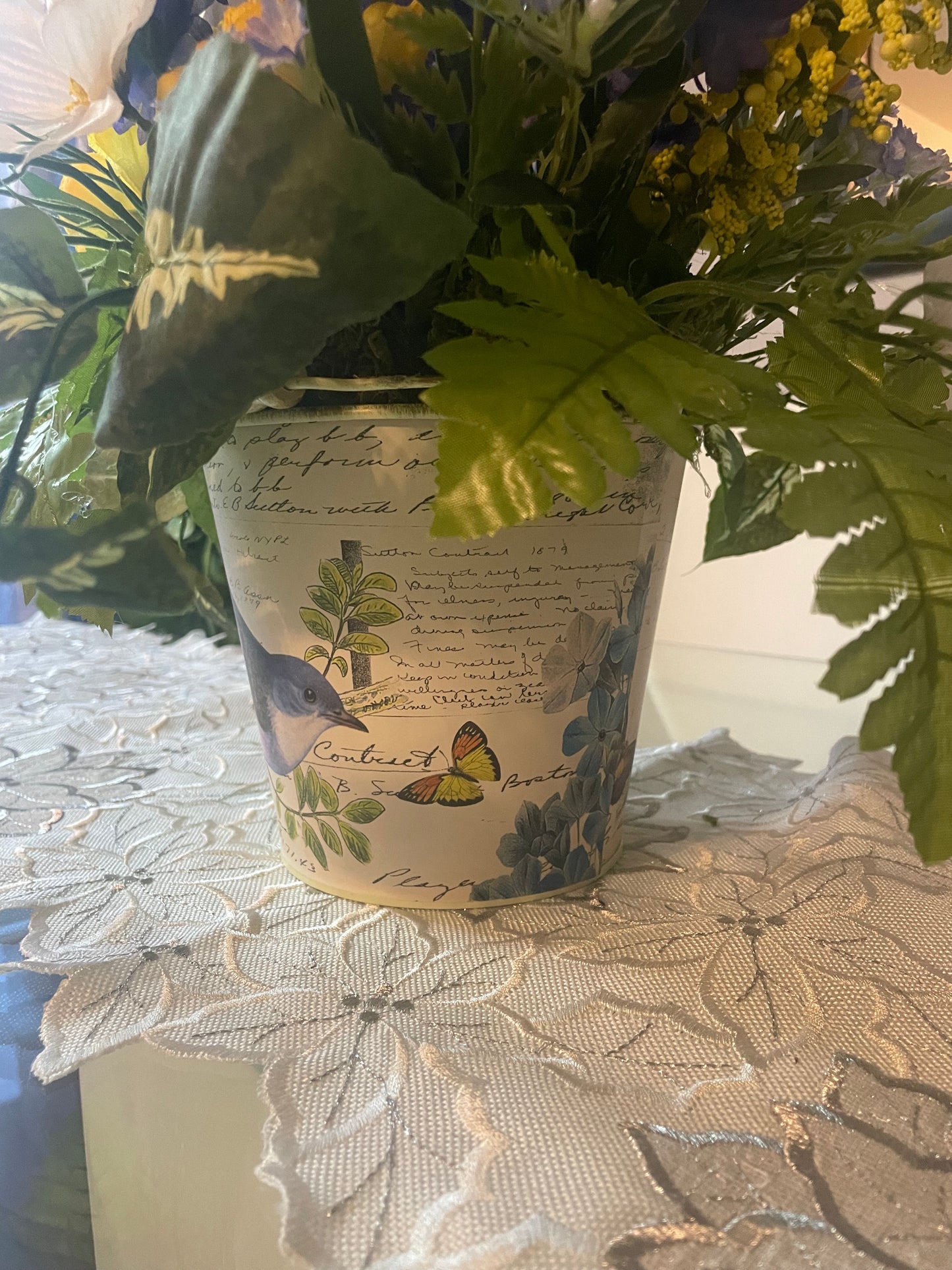 Bucket of flowers " Carmen's Garden "