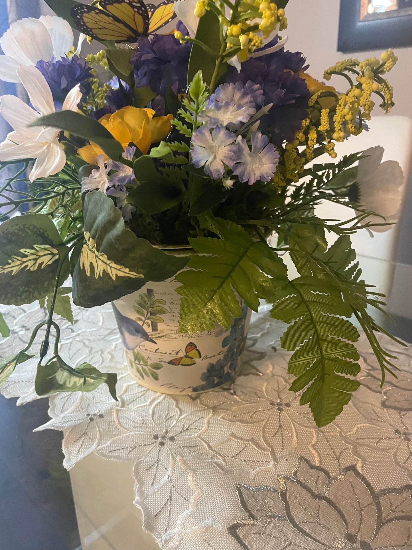 Bucket of flowers " Carmen's Garden "