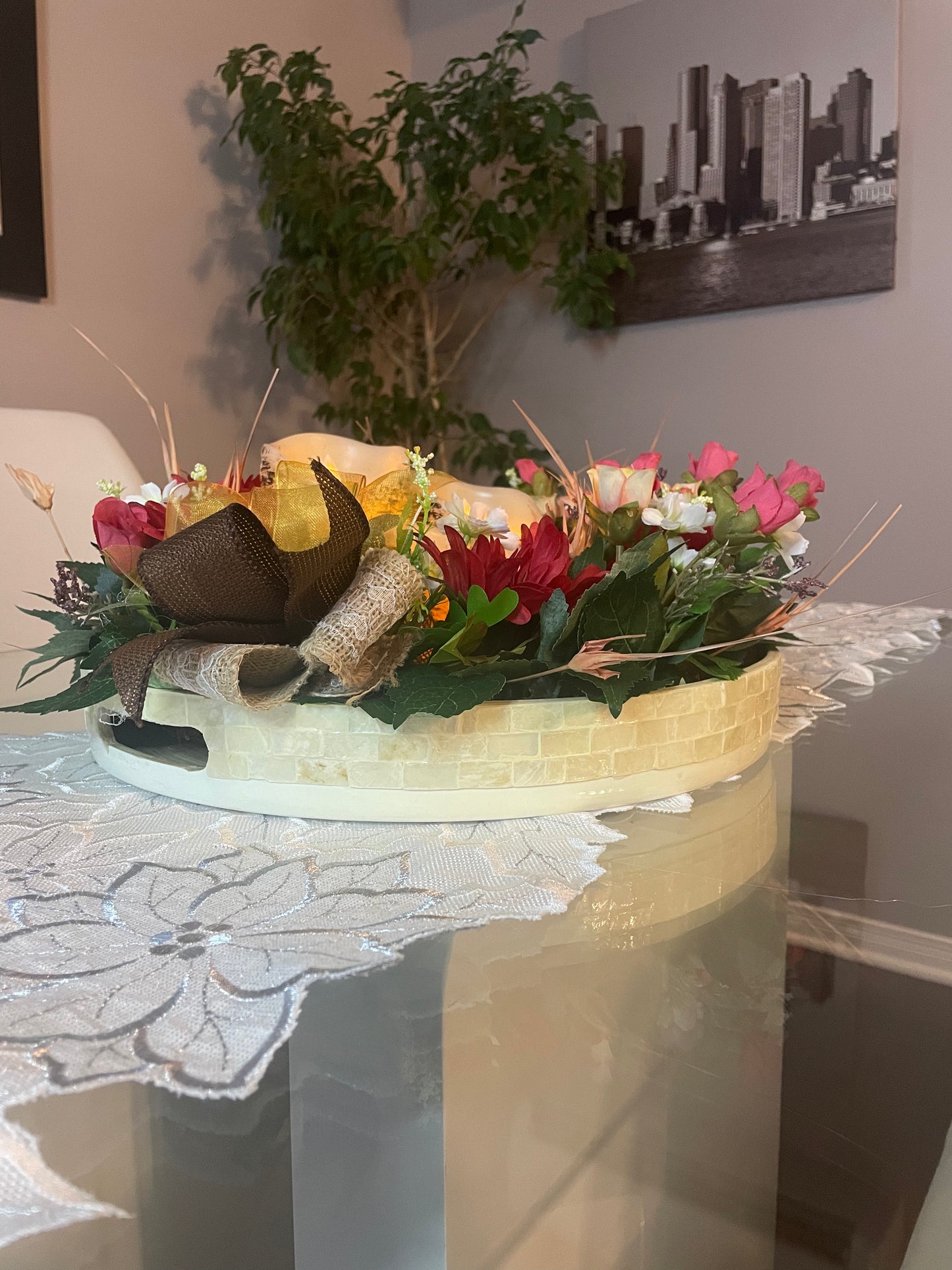 Centre de table  " La Gerbera "