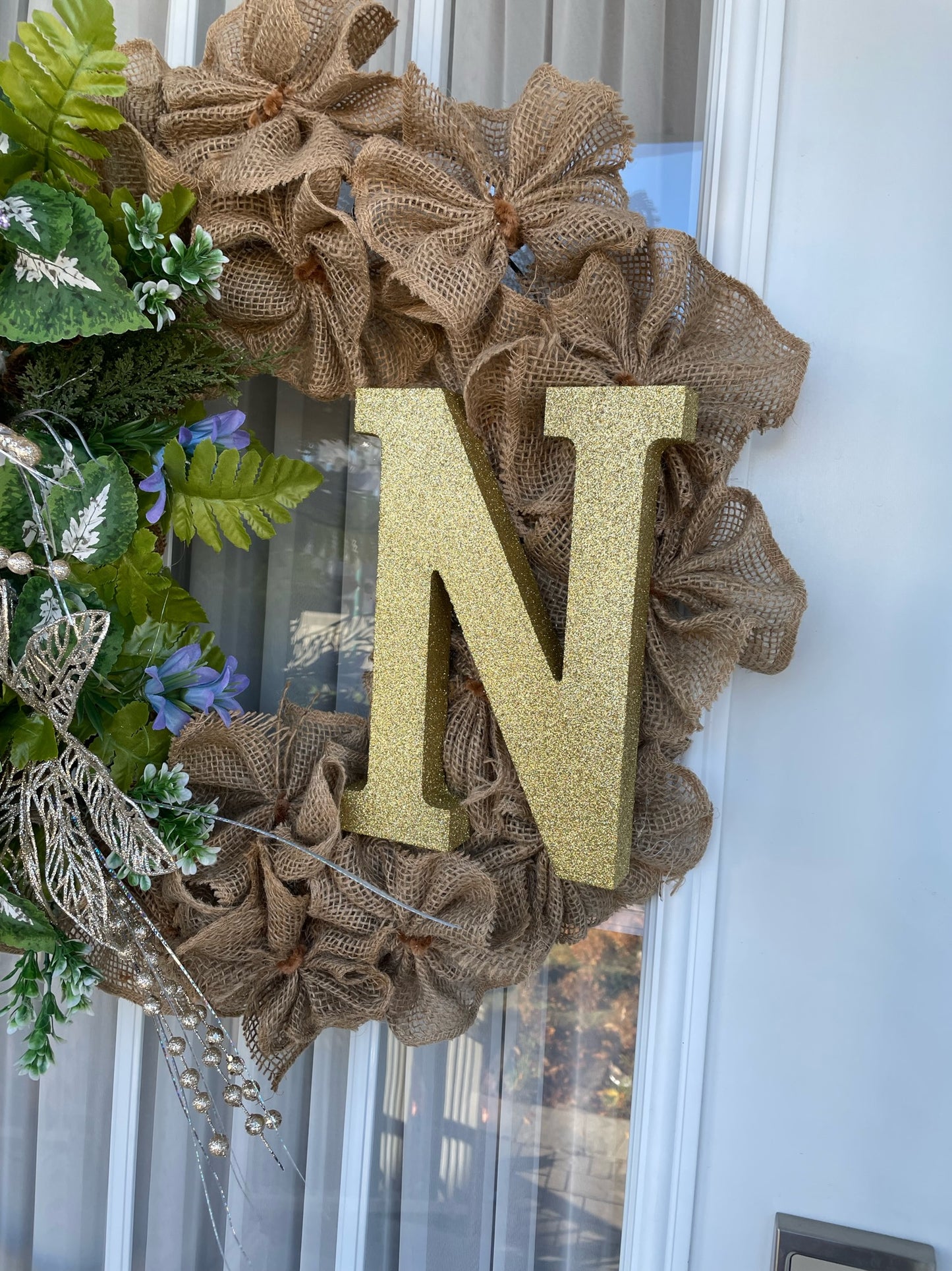 Couronne de noel " Noel & Jute "