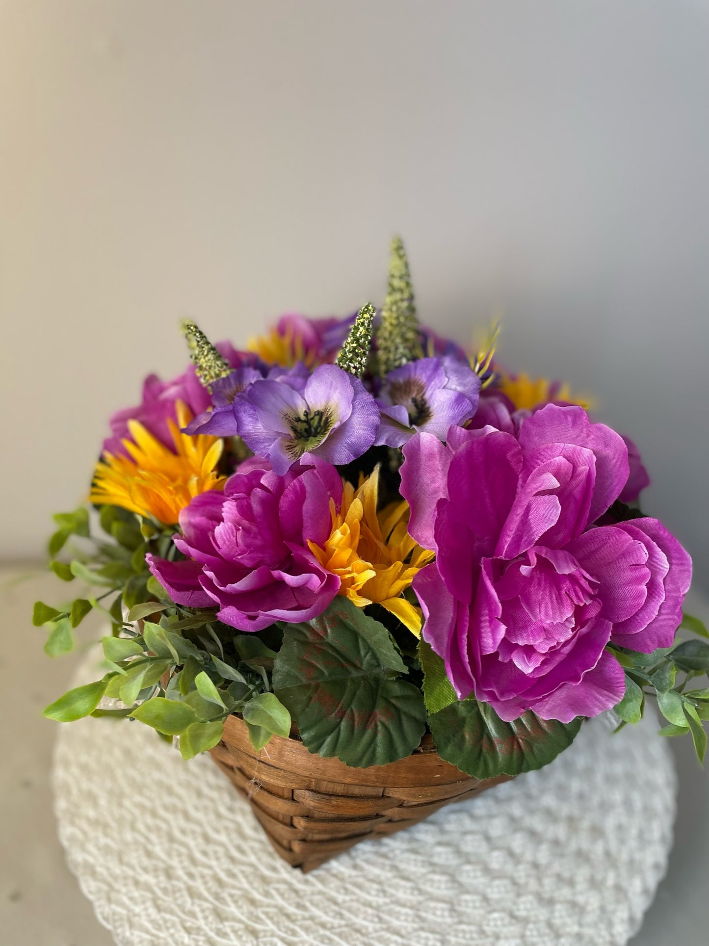 Panier de fleurs " Éclat du printemps "