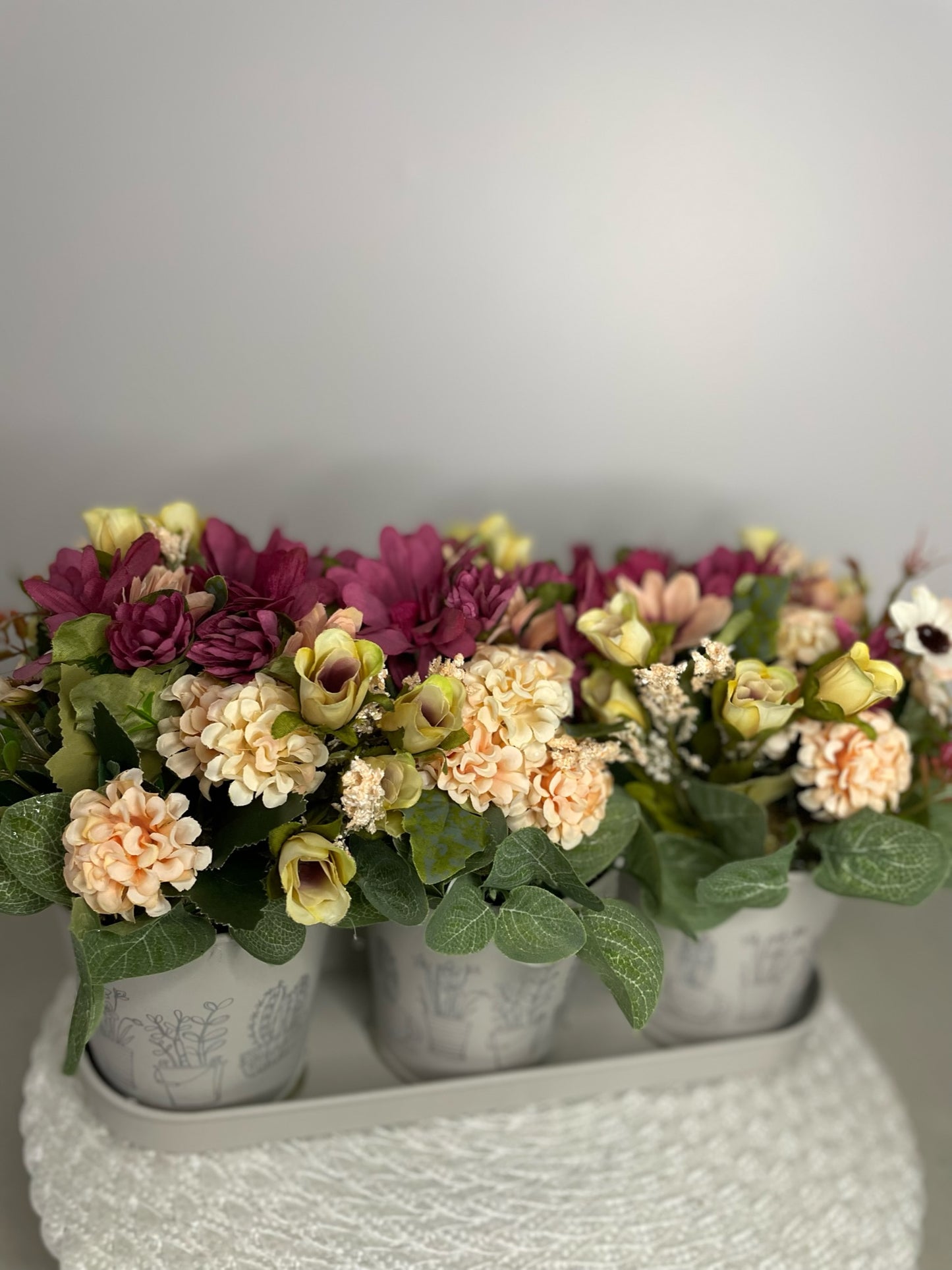 Boite de fleurs " Le Trio 2 "