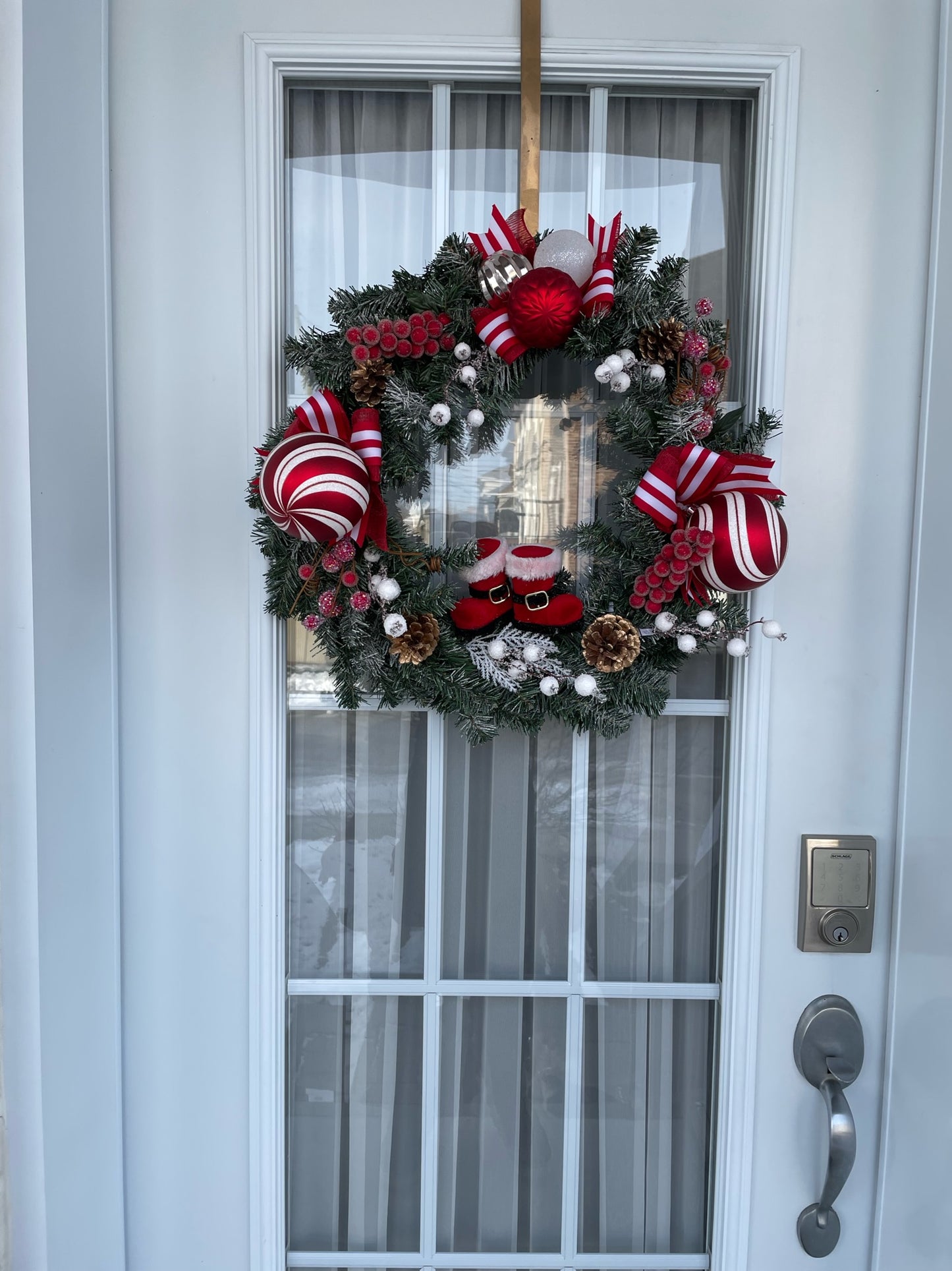 Couronne de NOËL " Les bottes du père NOËL "
