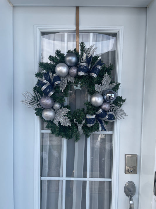 Couronne de Noël " Renne au nez d'argent "