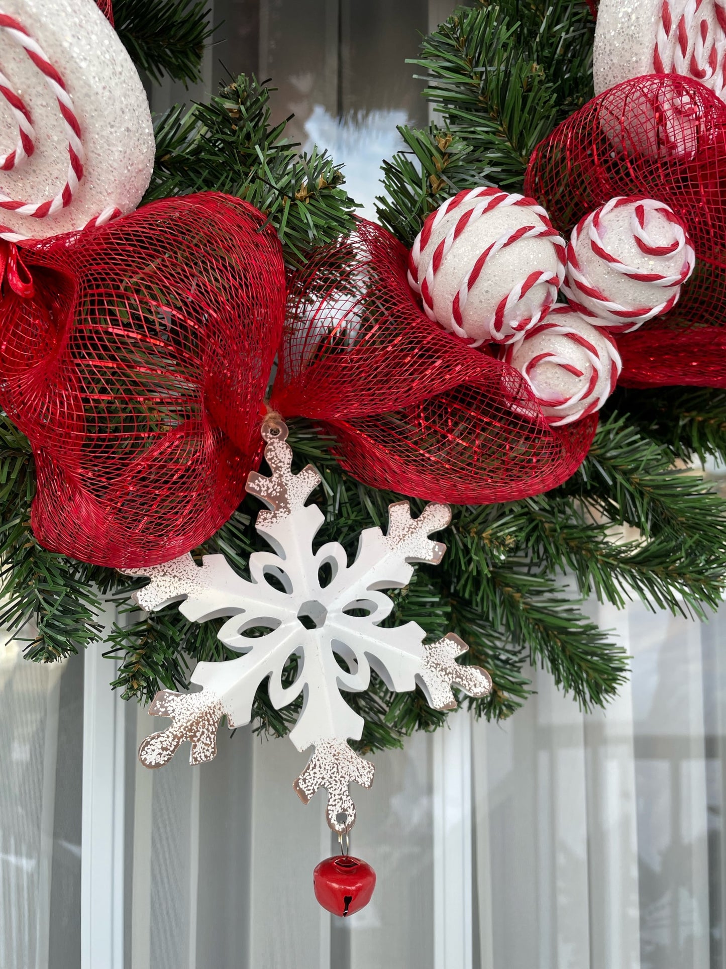 Couronne Noël " Les bonbons de Noël "