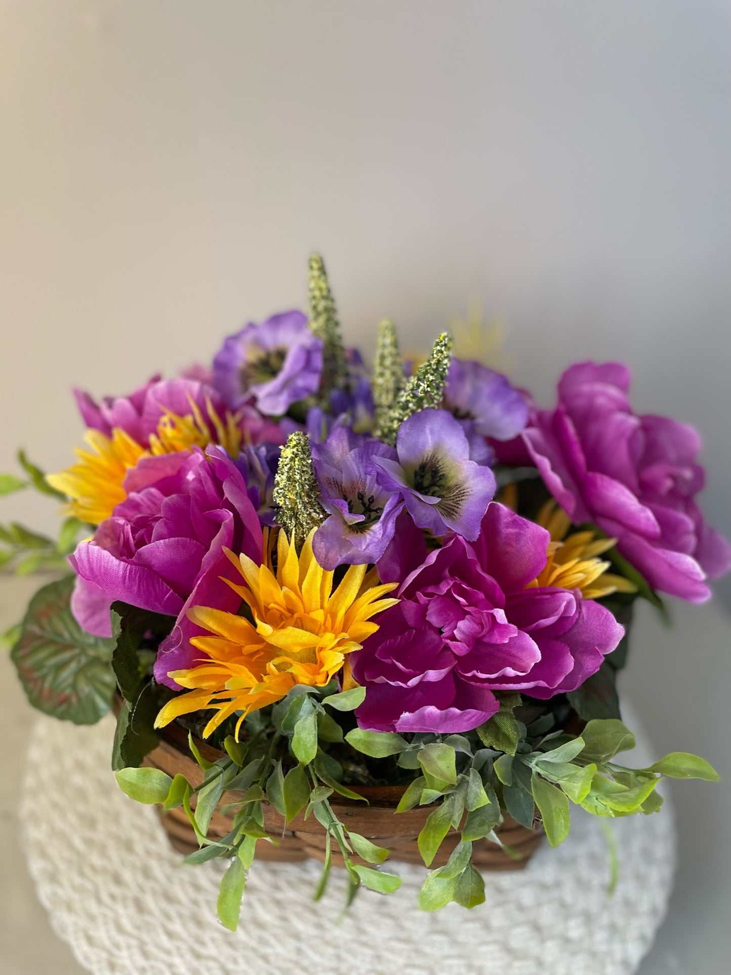 Panier de fleurs " Éclat du printemps "