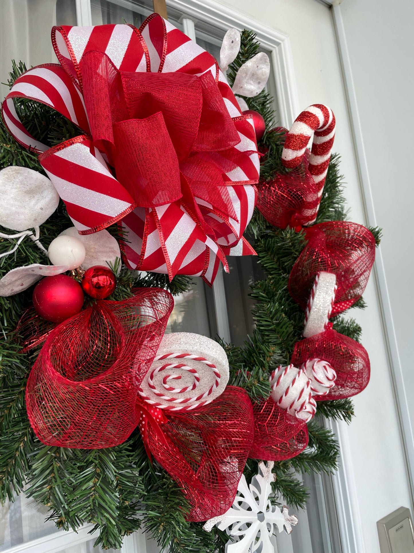 Couronne Noël " Les bonbons de Noël "