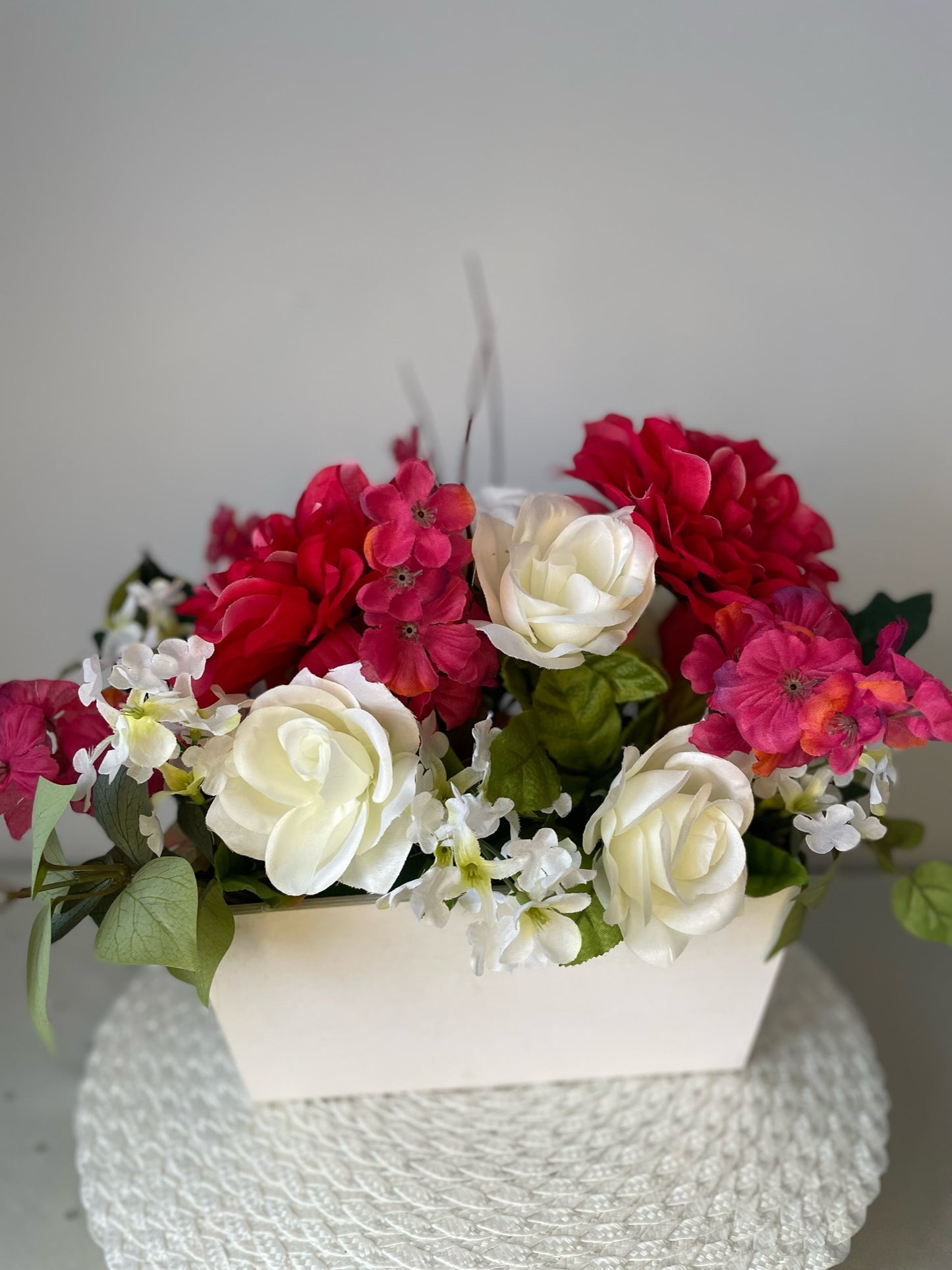 Boite de fleurs " Blanche "