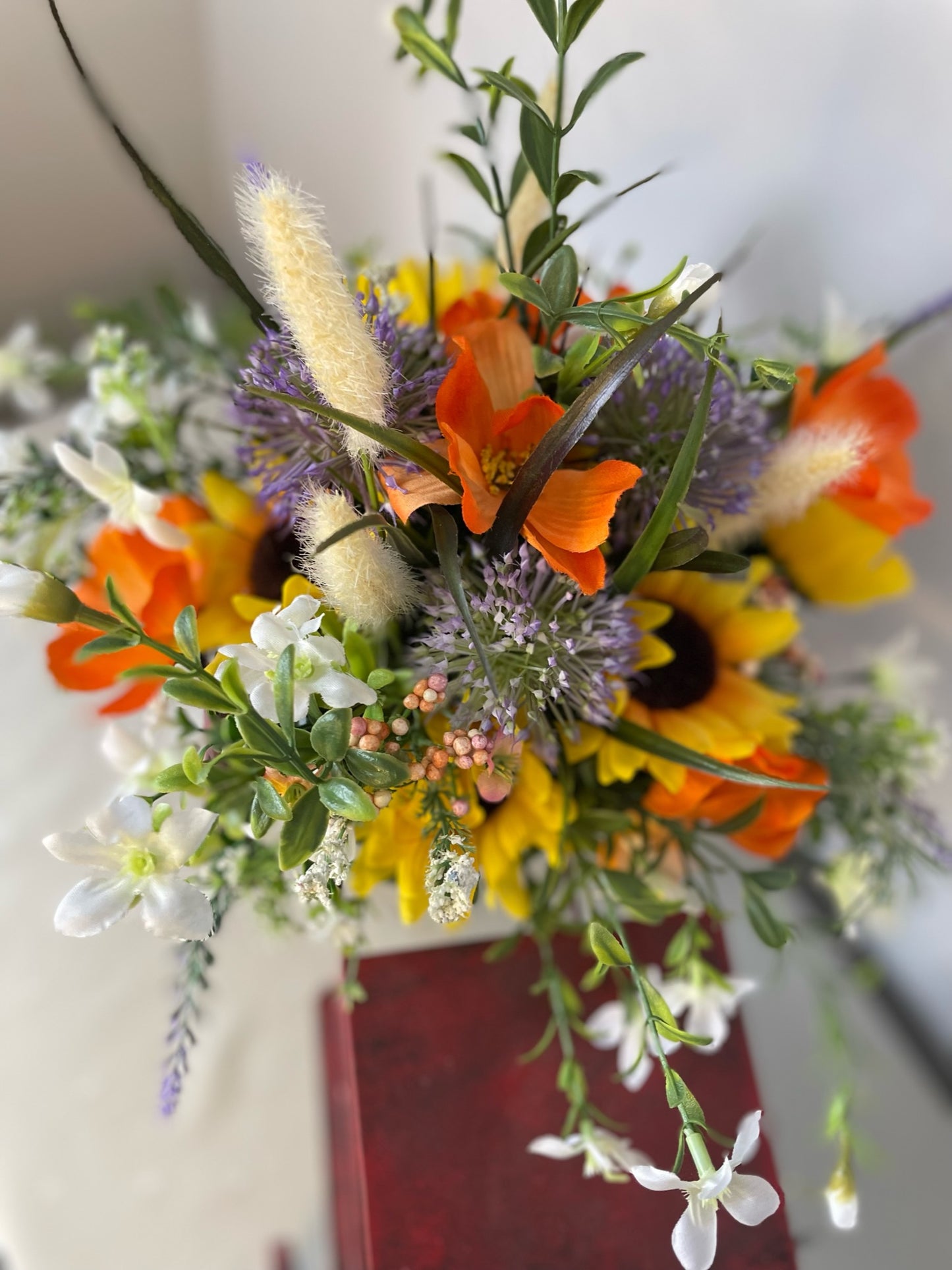 Centre de table " Auto Rouge"