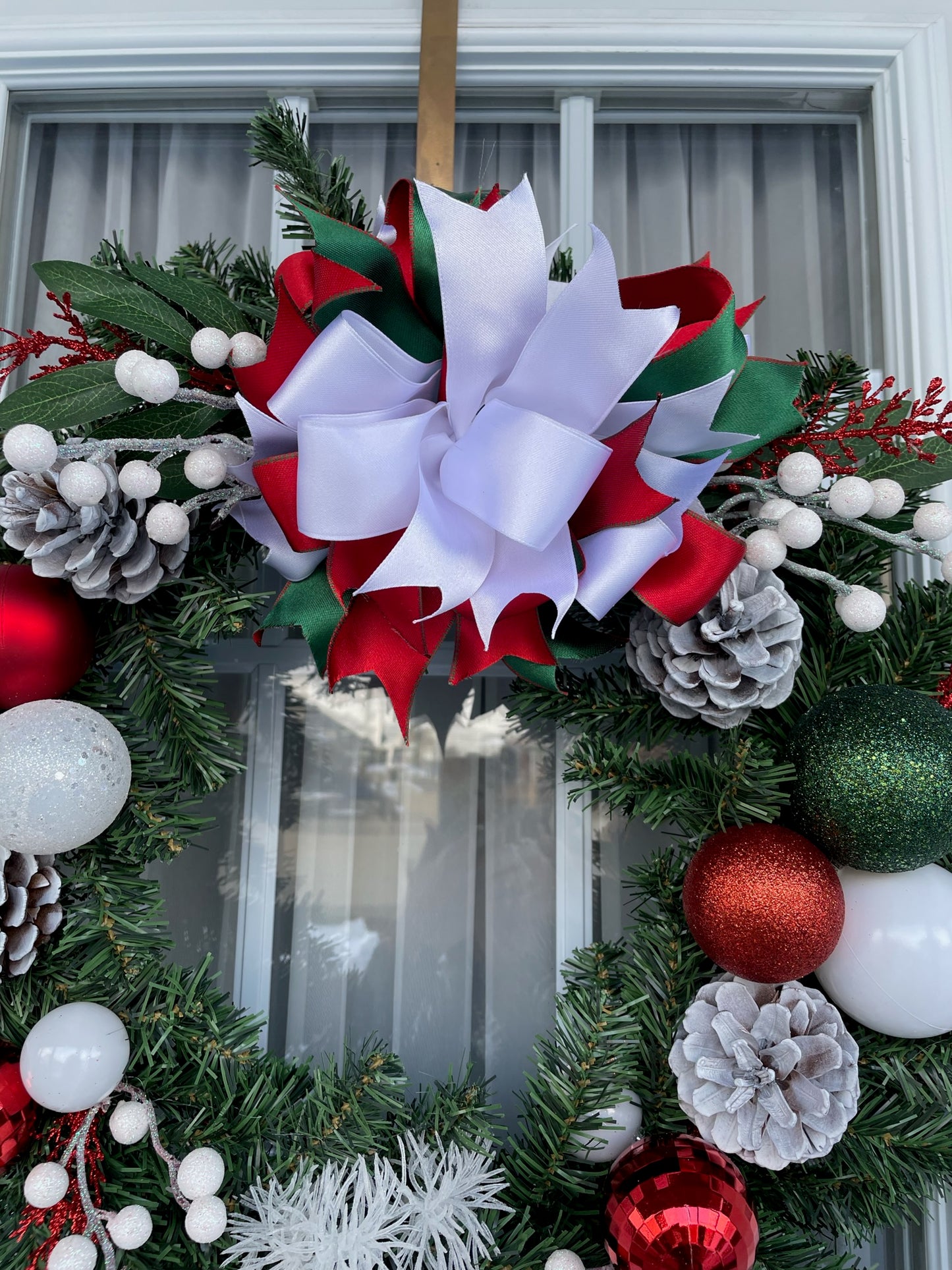 Couronne de Noël " Le Reine au nez rouge "