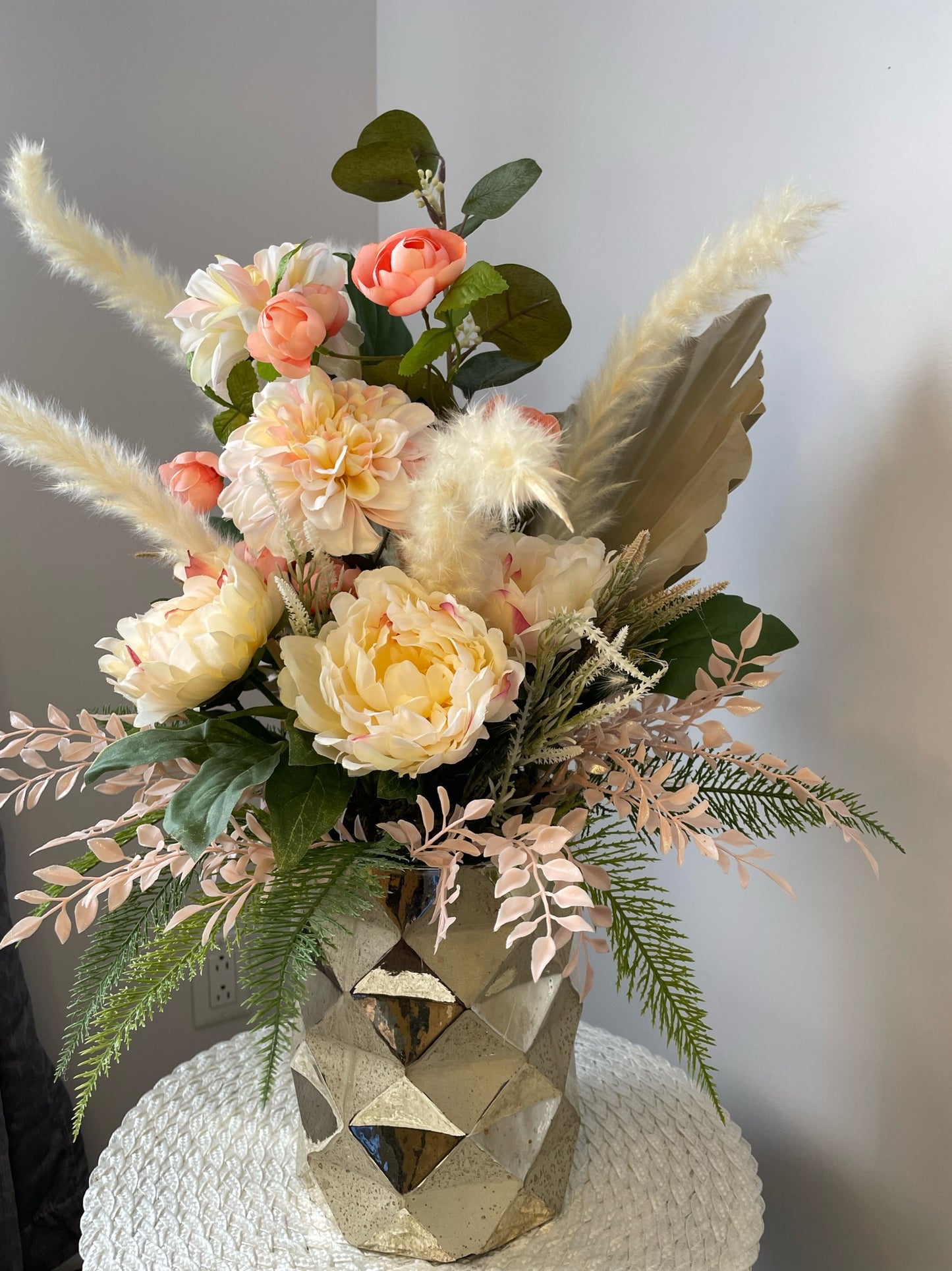 Vase of flowers "A Golden Spring"