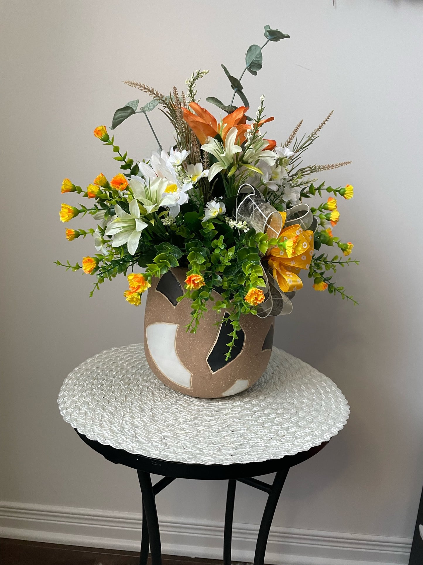 Vase de fleurs " Lys et cie "