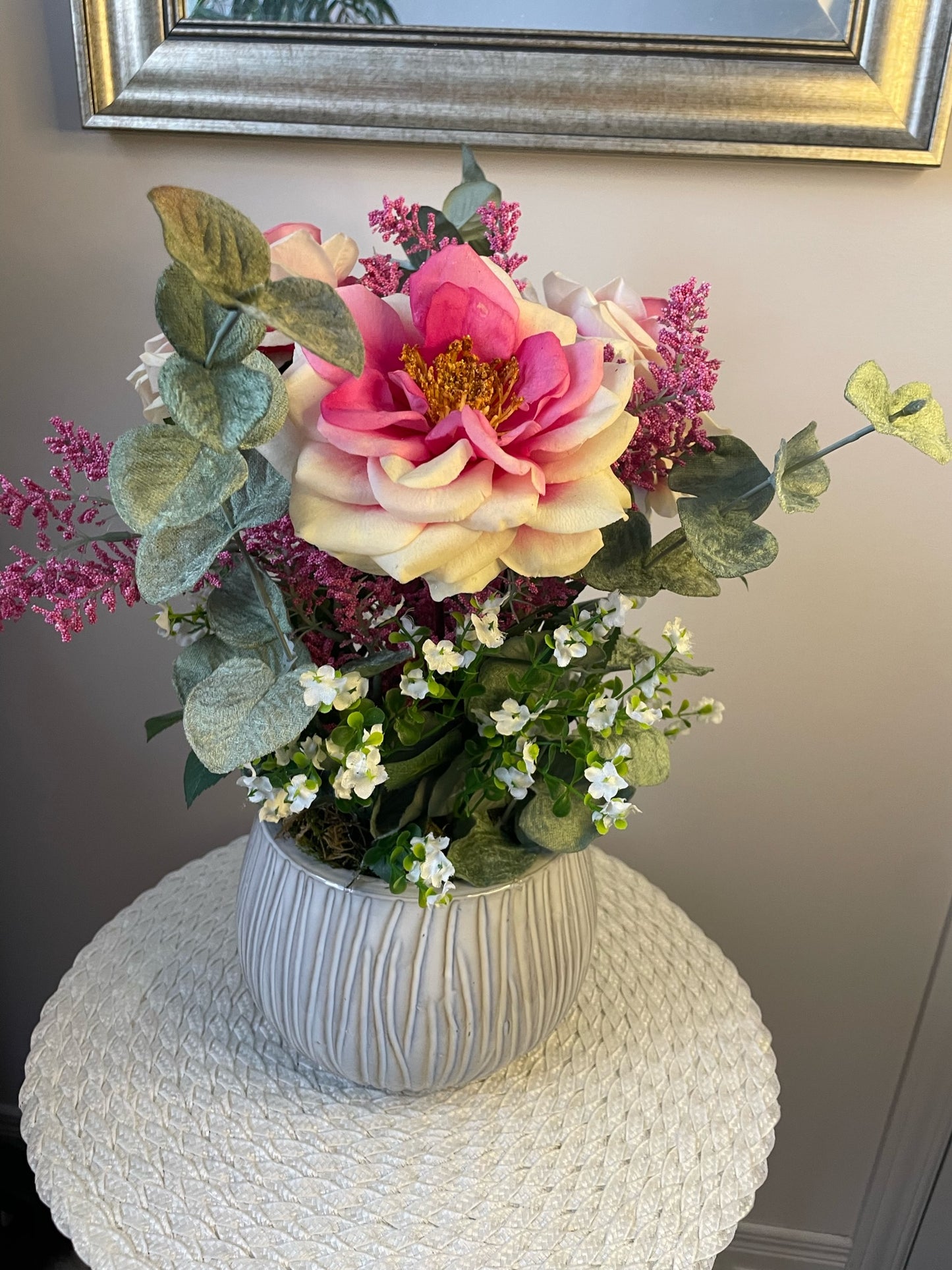 Vase de fleurs " Les 3 roses "