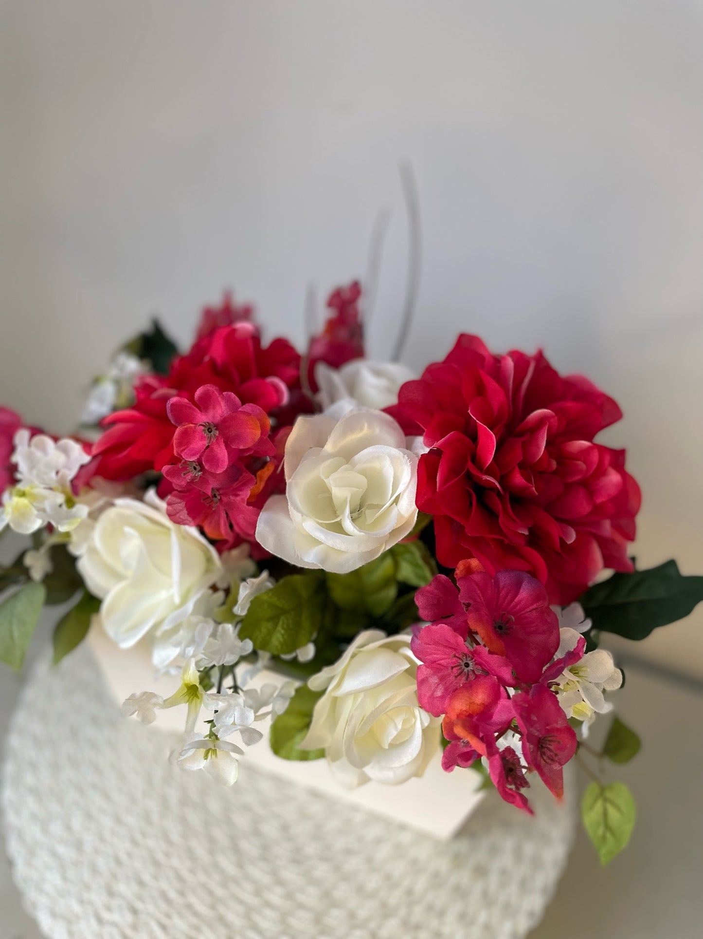 Boite de fleurs " Blanche "