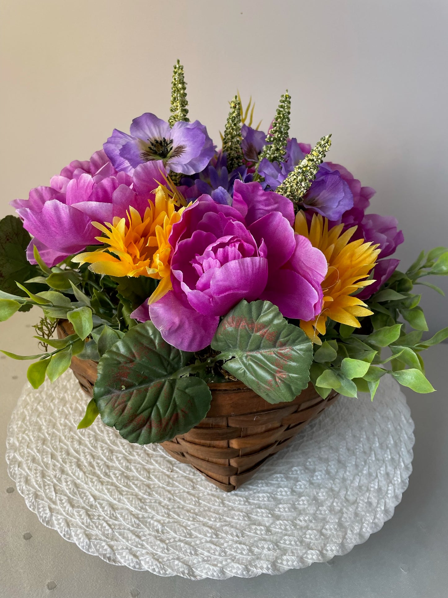 Panier de fleurs " Éclat du printemps "