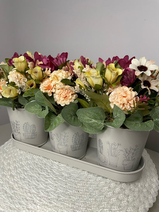 Boite de fleurs " Le Trio 2 "