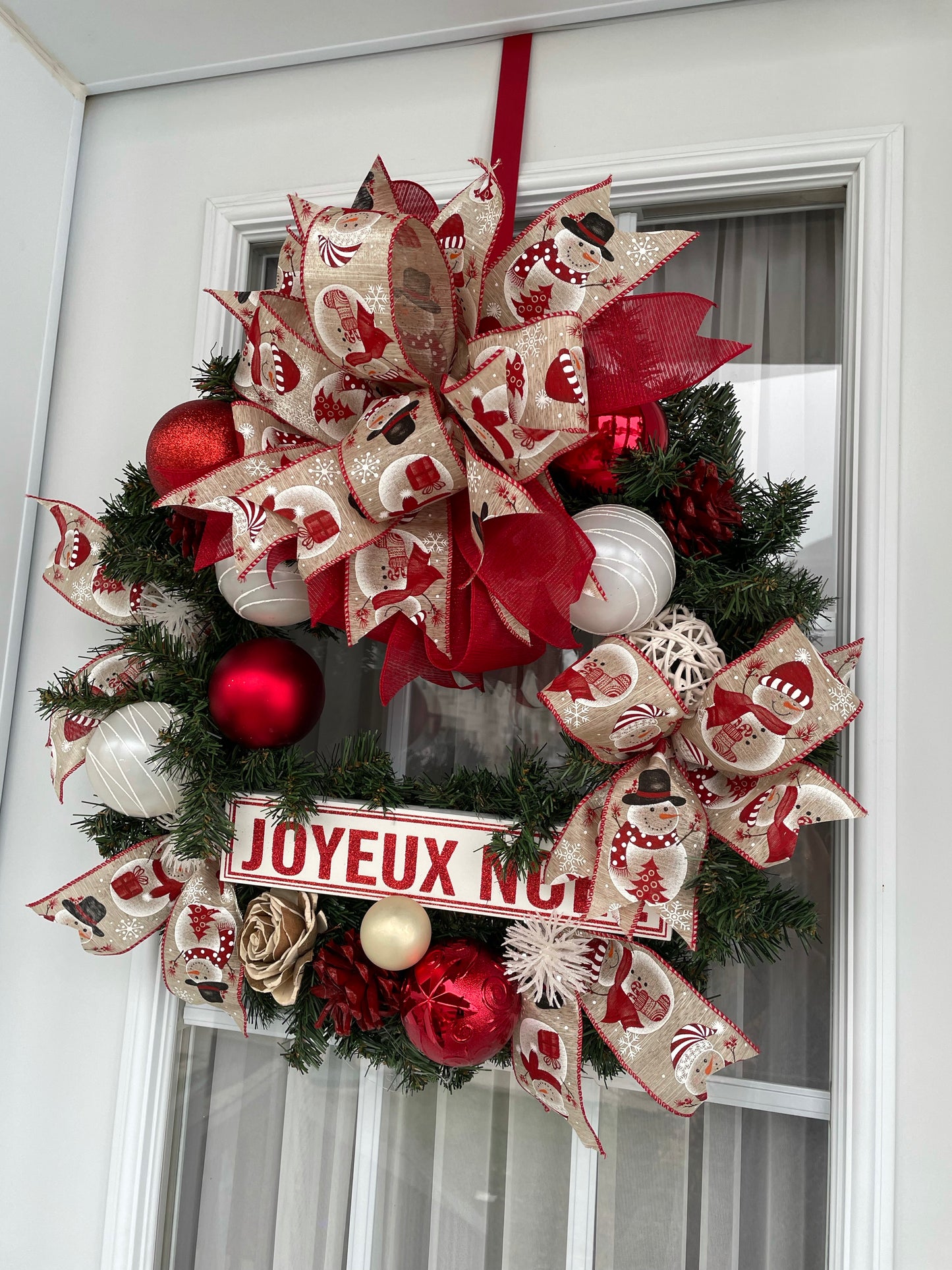 Couronnes de NOËL affiche Joyeux Noel