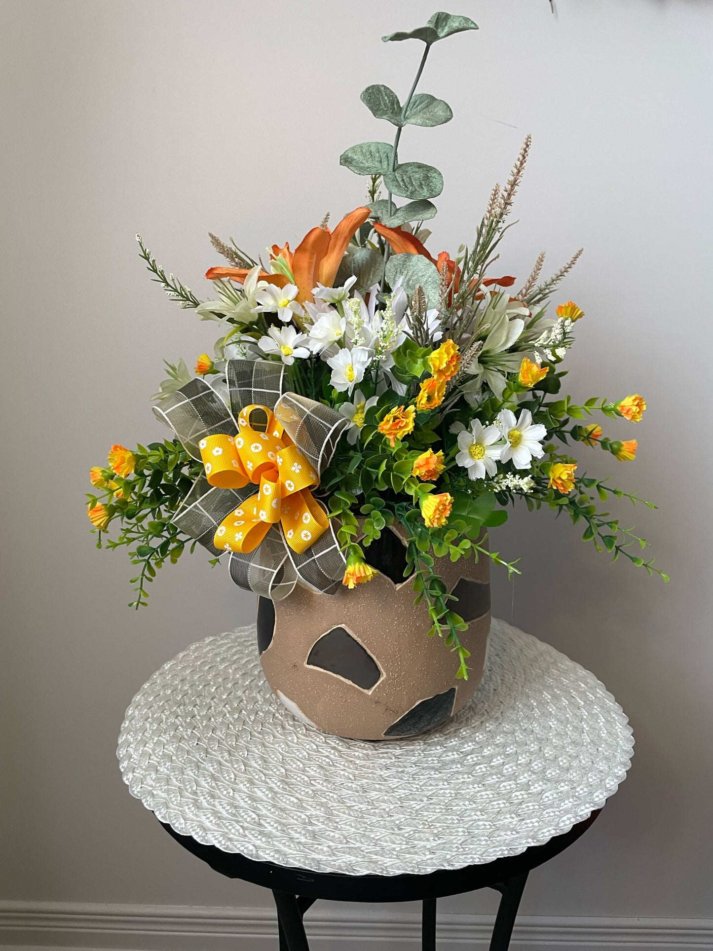 Vase de fleurs " Lys et cie "