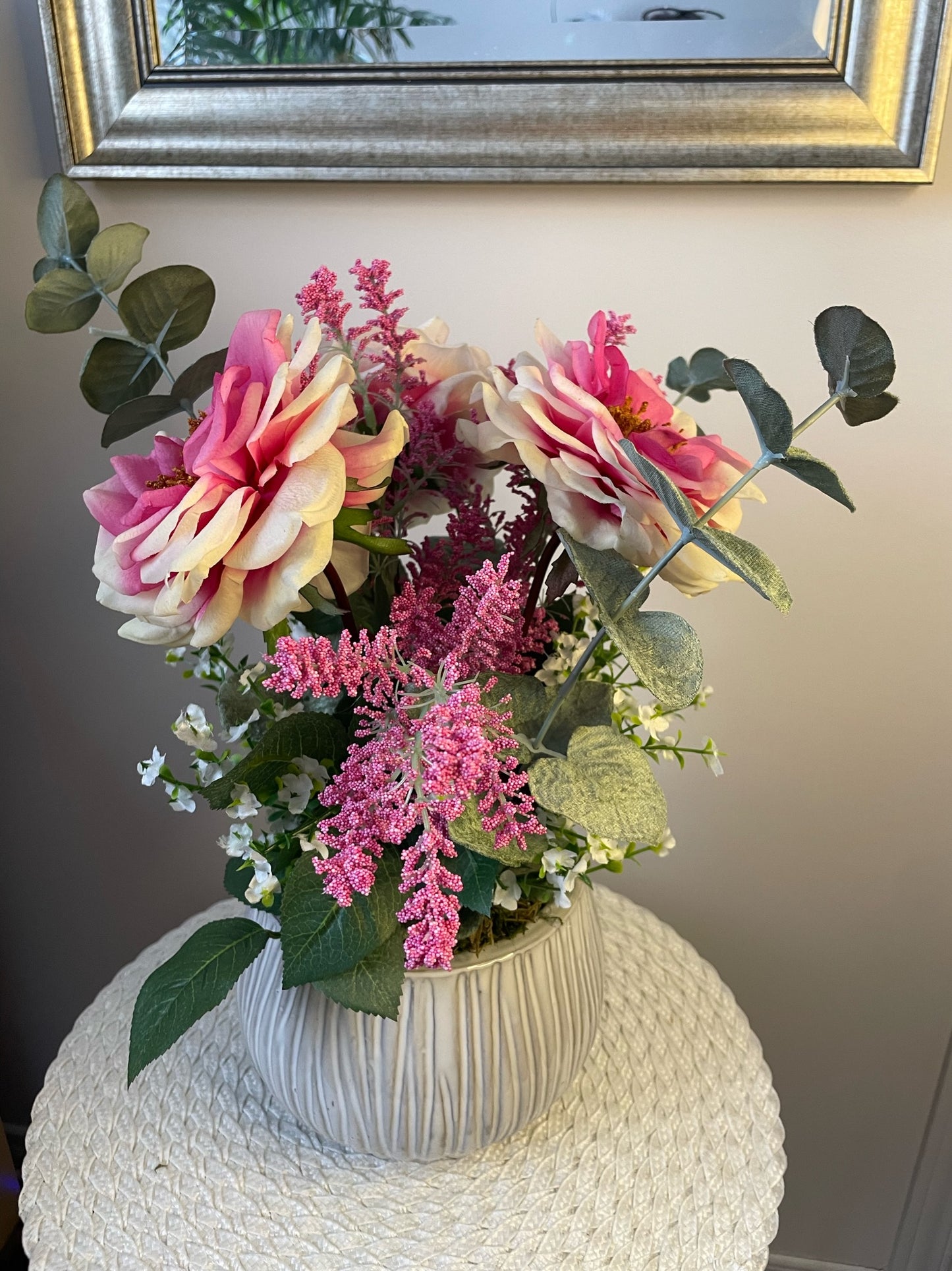 Vase de fleurs " Les 3 roses "