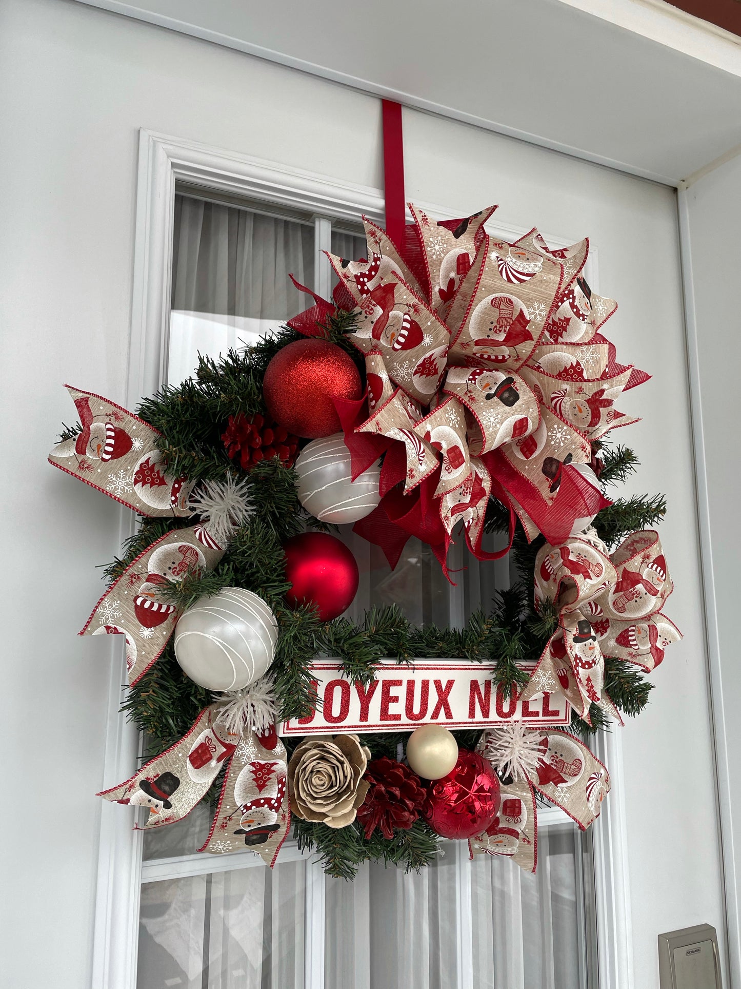 Couronnes de NOËL affiche Joyeux Noel