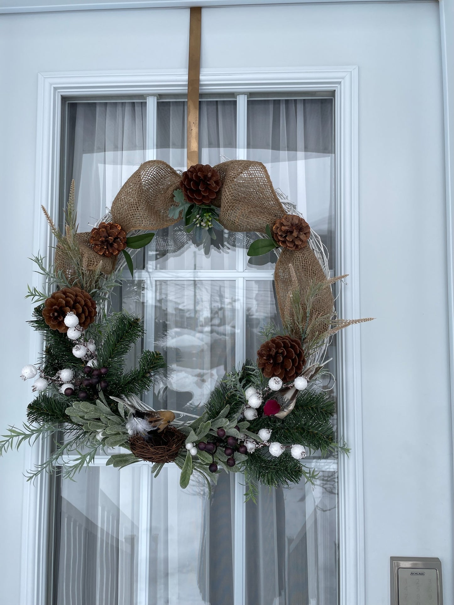 Couronne " Un temps d'hiver "