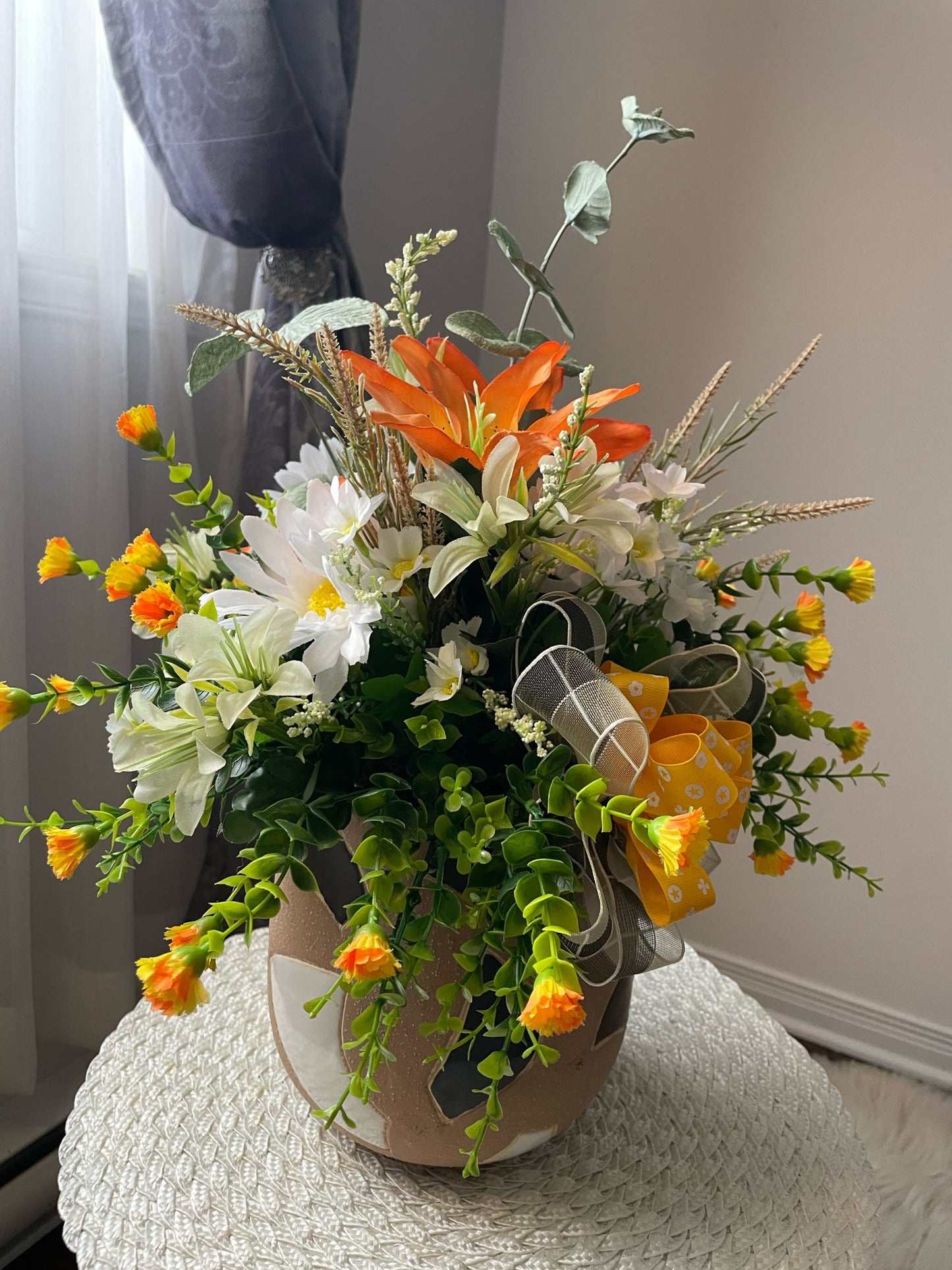 Vase de fleurs " Lys et cie "