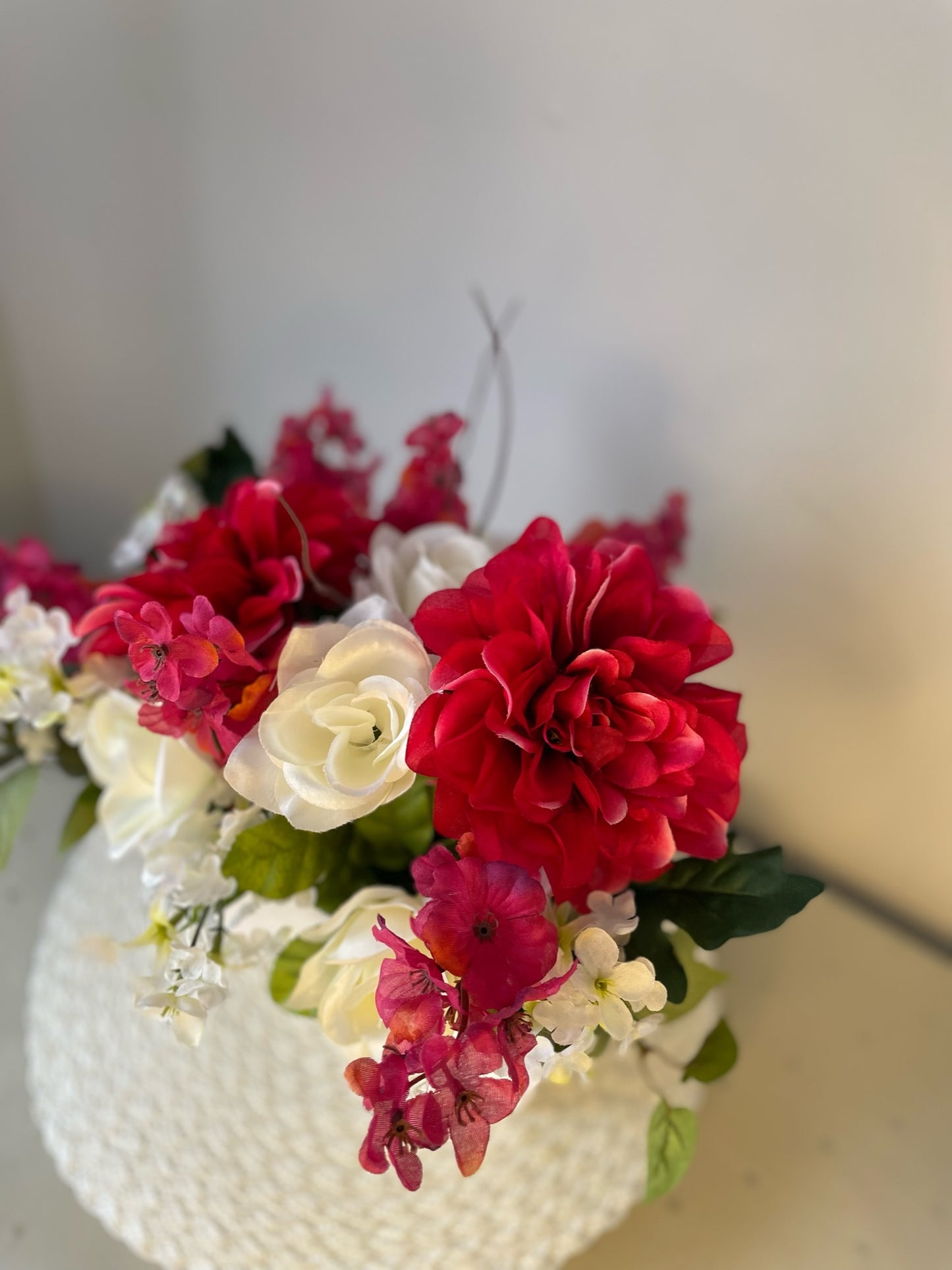 Boite de fleurs " Blanche "