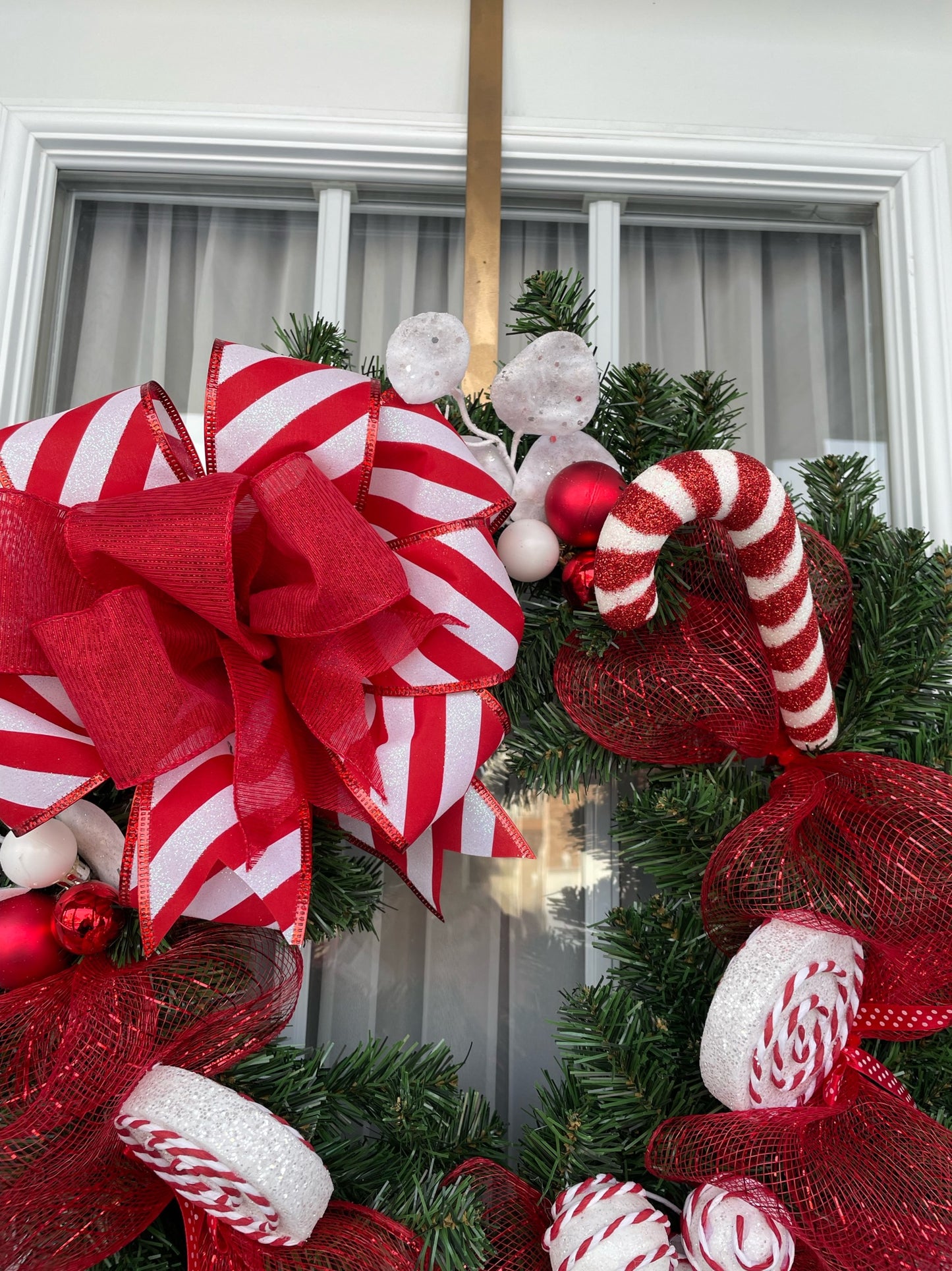 Couronne Noël " Les bonbons de Noël "