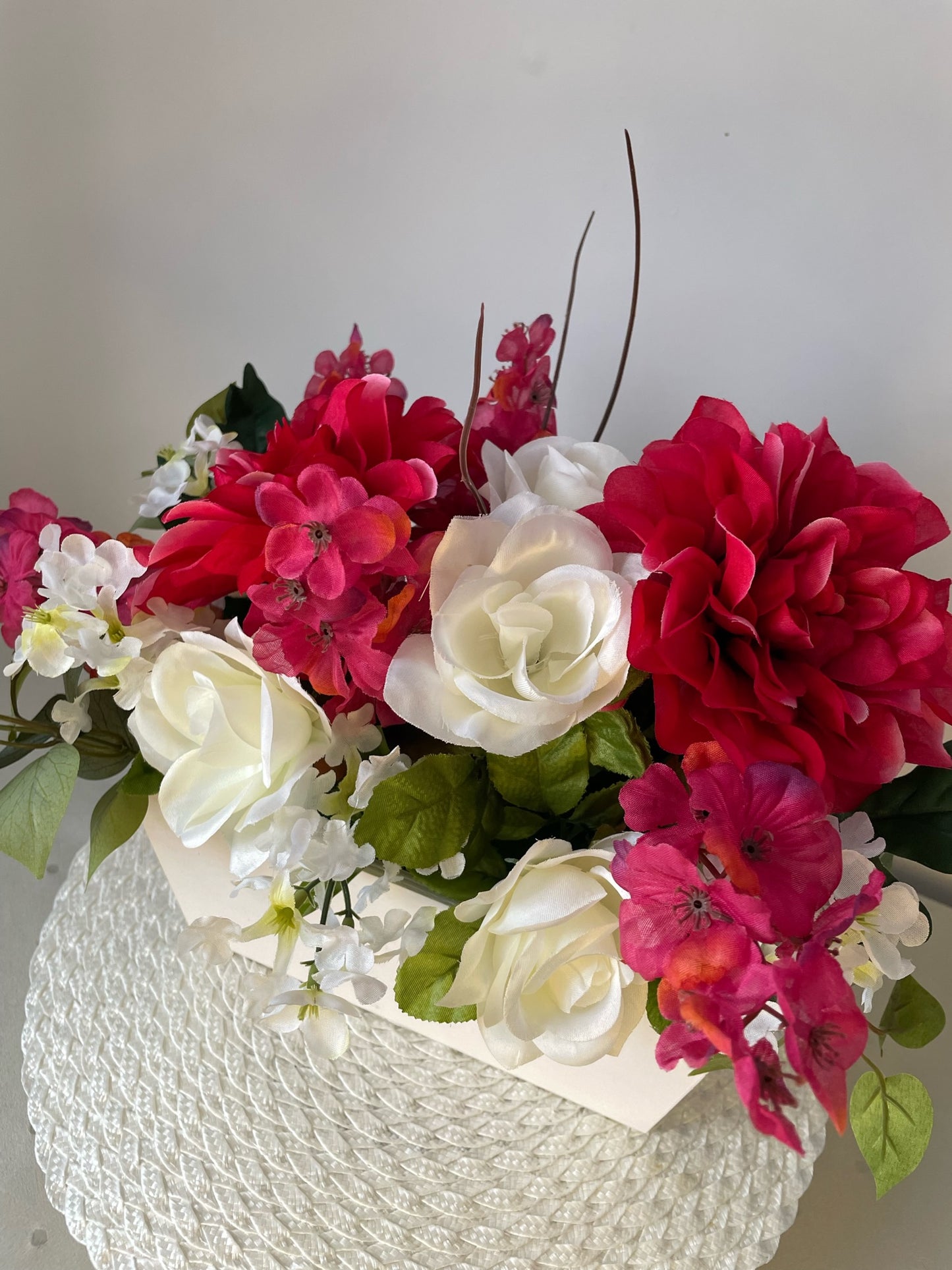 Boite de fleurs " Blanche "