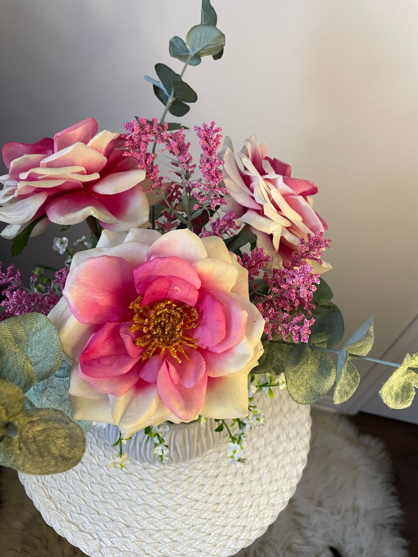 Vase de fleurs " Les 3 roses "