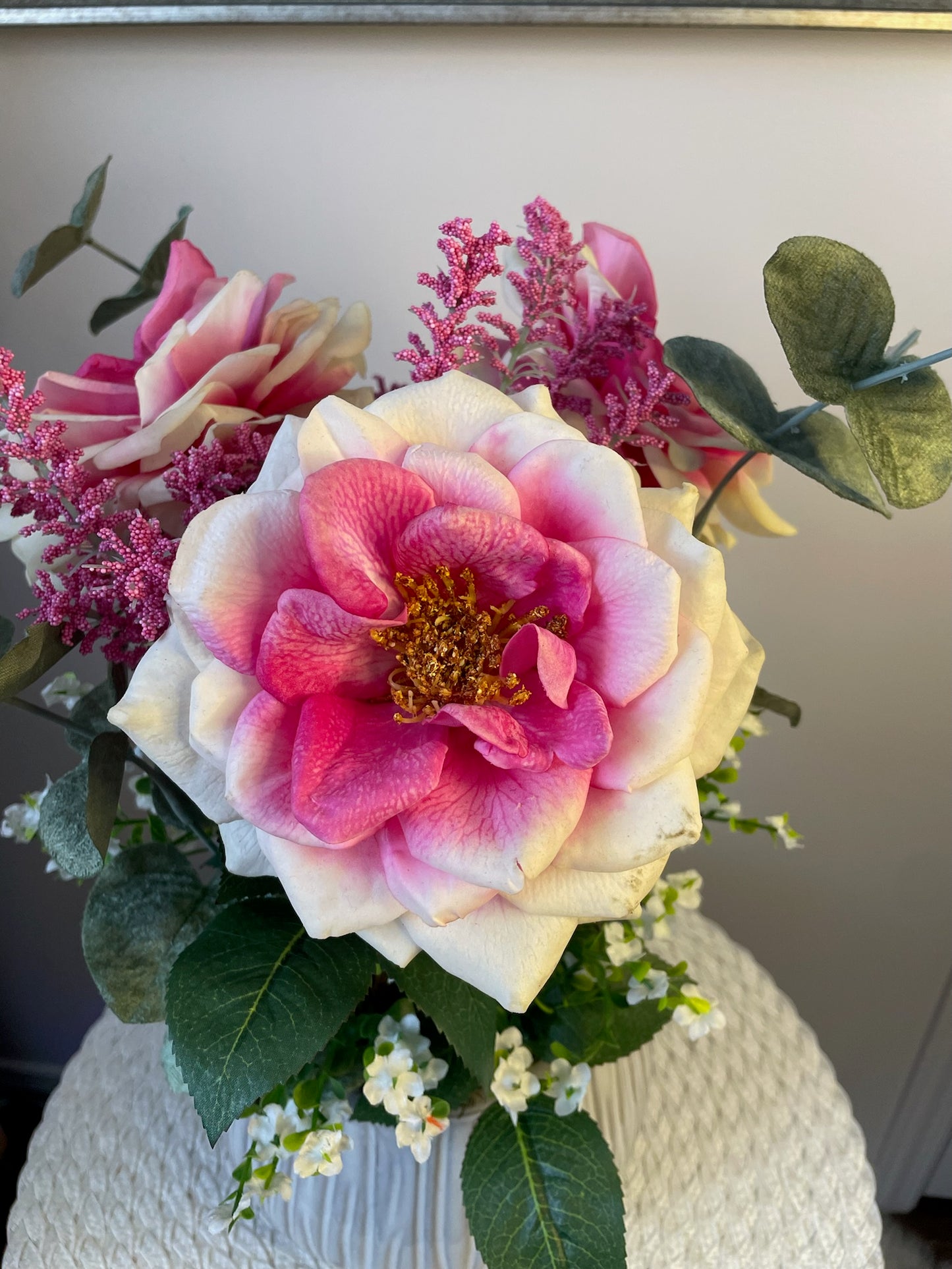 Vase de fleurs " Les 3 roses "