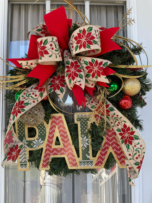 Couronne de Noël " La Paix "