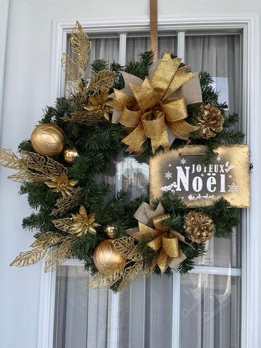 Couronne " Un NOËL d'Or "